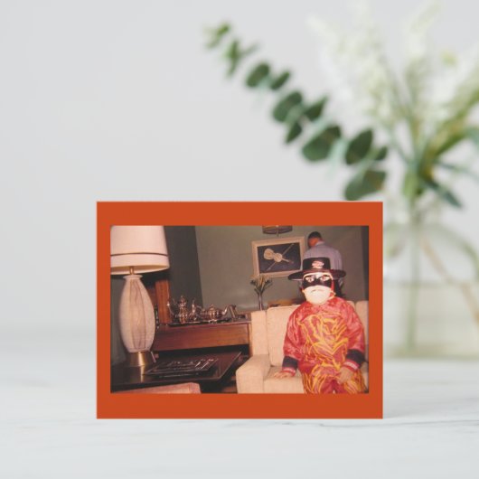 Bizarre-seltsames Halloween-Kostüm, Vintag Postkarte (Stehend Vorderseite)