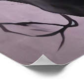 Bizarre skelettartige Portrait | Art der AI Poster (Ecke)