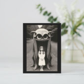 Bizarre Spuk Halloween Postkarte (Stehend Vorderseite)