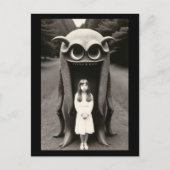 Bizarre Spuk Halloween Postkarte (Vorderseite)