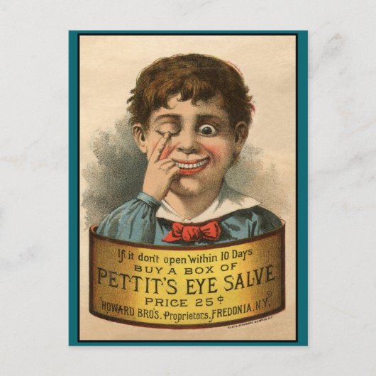 Bizarre und Funny Vintage Ad Postkarte (Vorderseite)