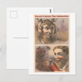 Bizarre Vintage Werbung für Wolcott Medicine Postkarte (Vorne/Hinten)