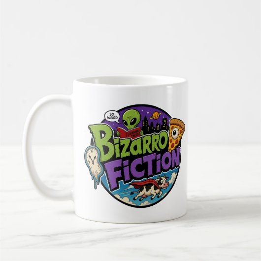 Bizarro-Fiktion Kaffeetasse (Links)