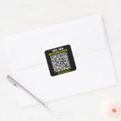 BizConnect: QR-Code-Aufkleber Quadratischer Aufkleber (Umschlag)