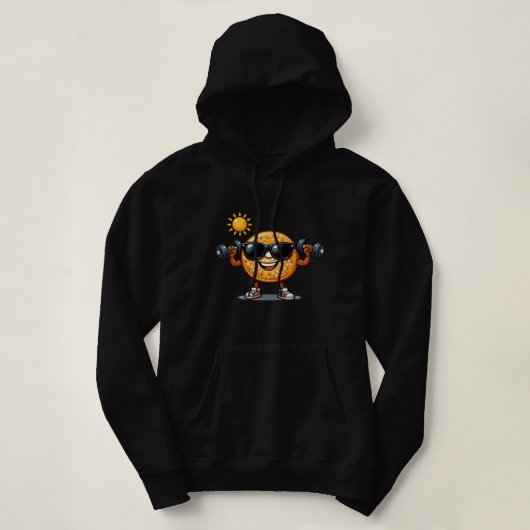 Bizeps-Bagel Hoodie (Design vorne)