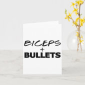 Bizeps und Bullets Workout Fitness Bodybuilding Gi Karte (Gelbe Blume)