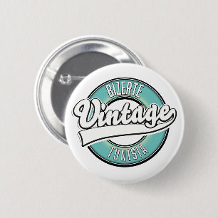 Bizerte Tunesien Vintage-Logo Button