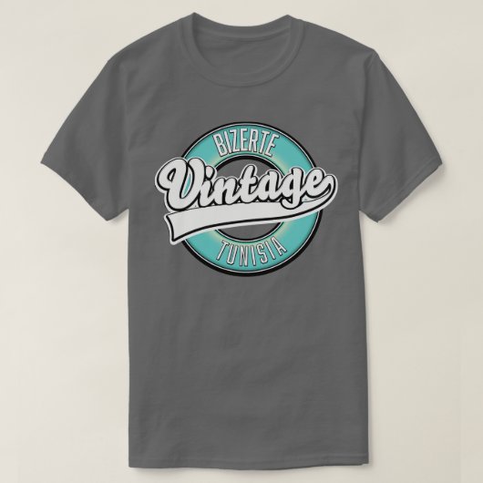 Bizerte tunisia Vintager Stil T-Shirt (Design vorne)