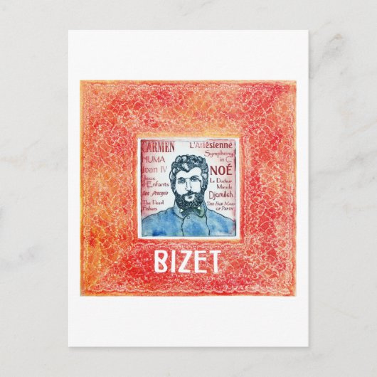 Bizet-Postkarte Postkarte (Vorderseite)