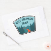 Bizz Johnson Trail Rechteckiger Aufkleber (Umschlag)