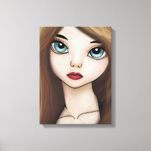 BJD Anime-Mädchen-Puppe Manga japanischer Leinwanddruck