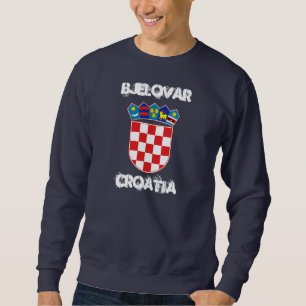 Bjelovar, Kroatien mit Wappen Sweatshirt