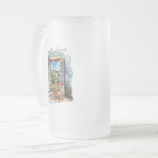 Bjelovar Mattglas Bierglas (Vorderseite Links)