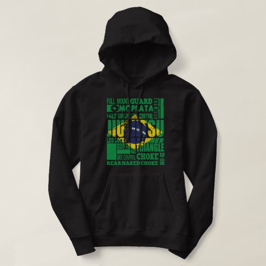 BJJ A To Z GlossarBrasilianischer Jiu Jitsu Cla Hoodie (Design vorne)