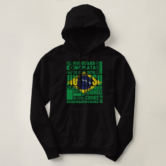 BJJ A to Z Glossary Brazilian Jiu Jitsu Classic Hoodie (Design vorne)