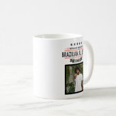 BJJ Black Belt mit Namen und Datum der Auszeichnun Kaffeetasse (VorderseiteRechts)