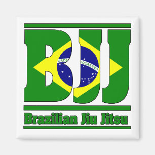 BJJ Brasilianer Jiu Jitsu Flagge MIXED MARTIAL Magnet
