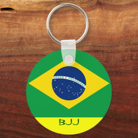BJJ, Brasilianer Jiu Jitsu Schlüsselanhänger (Vorderseite)