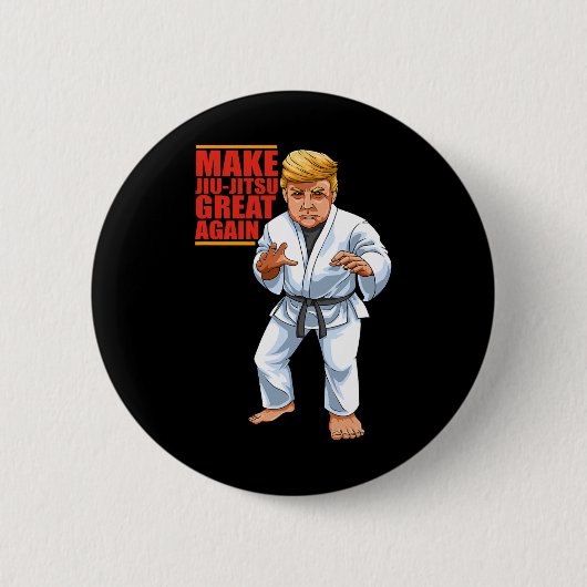 Bjj - Brasilianischer Jiu Jitsu and Grappling Gift Button (Vorderseite)