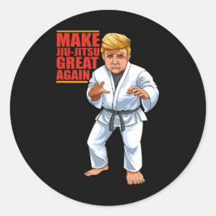 Bjj - Brasilianischer Jiu Jitsu and Grappling Gift Runder Aufkleber