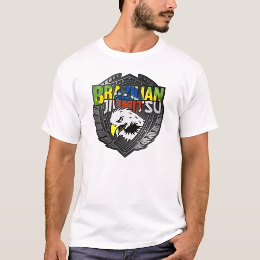 BJJ - Brasilianischer Jiu-Jitsu-Schild T-Shirt (Vorderseite)