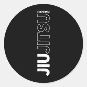 BJJ Brasilianisches Jiu Jitsu Jujitsu Grappling MM Runder Aufkleber