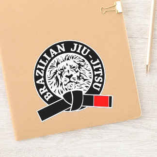 BJJ - Brazialian Jiu-Jitsu Lion Emblem Aufkleber