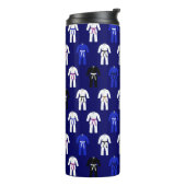 BJJ Brazilian Jiu Jitsu Gi Pattern Thermosbecher (Nach links gedreht)