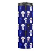 BJJ Brazilian Jiu Jitsu Gi Pattern Thermosbecher (Rückseite)