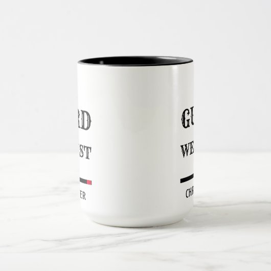 BJJ Brazilian Jiu Jitsu Guard Trust Black Belt Tasse (Zentrum)