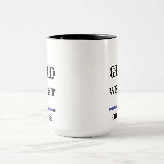 BJJ Brazilian Jiu Jitsu Guard Trust Blue Belt Tasse (Zentrum)