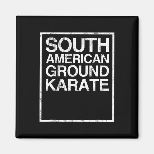 Bjj Brazilian Jiu Jitsu South American Ground Kara Magnet (Vorne)