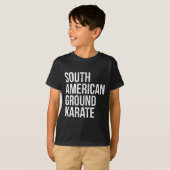 Bjj Brazilian Jiu Jitsu South American Ground Kara T-Shirt (Vorne ganz)