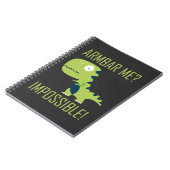 BJJ Brazilian Jiu Jitsu TRex Armbar Humor Notizblock (Linke Seite)