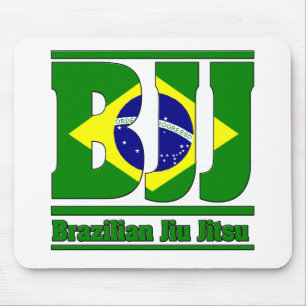 BJJ Brazilianischer Jiu Jitsu Flag MIXED MARTIAL A Mousepad