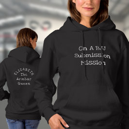 BJJ Designen Sie Ihren eigenen Vorlagennamen Text Hoodie
