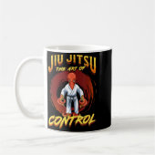 BJJ Die Kunst der Kontrolle - Grappling Jiu Jitsu Kaffeetasse (Links)