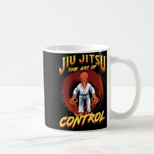 BJJ Die Kunst der Kontrolle - Grappling Jiu Jitsu Kaffeetasse (Rechts)