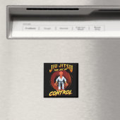 BJJ Die Kunst der Kontrolle - Grappling Jiu Jitsu Magnet (In Situ (Geschirrspüler))