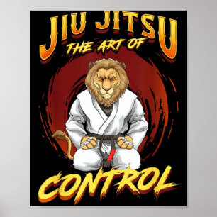 BJJ Die Kunst der Kontrolle - Grappling Jiu Jitsu Poster