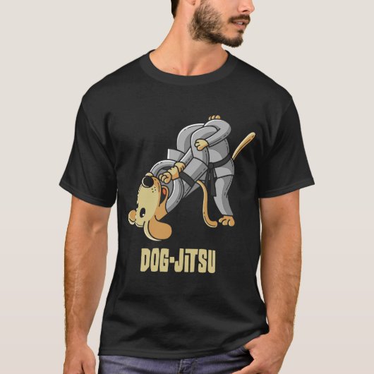 BJJ Dog Brasilian Jiu Jitsu T-Shirt (Vorderseite)