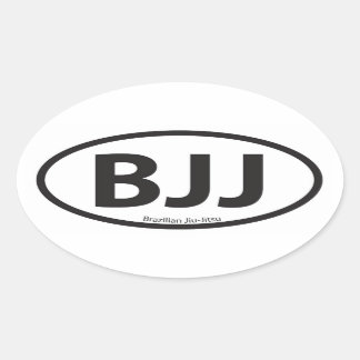 BJJ Euro Style Car Emblem Ovaler Aufkleber