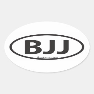 BJJ Euroart-Auto-Emblem Ovaler Aufkleber