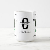 BJJ Evolution Monogram Add Your Name Jiu Jitsu Kaffeetasse (Mittel)