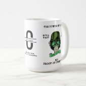 BJJ Evolution Monogram Add Your Name Jiu Jitsu Kaffeetasse (VorderseiteRechts)