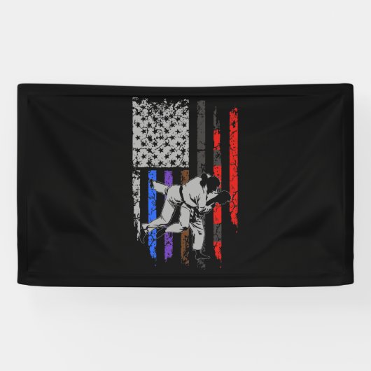 BJJ-Flag für die brasilianische Jiu Jitsu Stars & Banner (Horizontal)