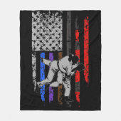 BJJ-Flag für die brasilianische Jiu Jitsu Stars &  Fleecedecke (Vorderseite)