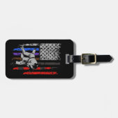 BJJ-Flag von Jiu Jitsu Stars & Stripes Gepäckanhänger (Vorderseite horizontal)