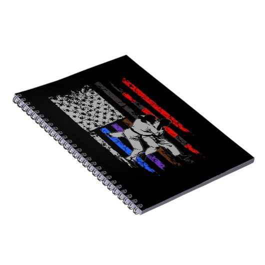 BJJ-Flag von Jiu Jitsu Stars & Stripes Notizblock (Rechte Seite)