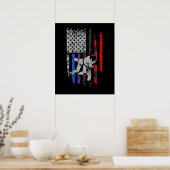 BJJ-Flag von Jiu Jitsu Stars & Stripes Poster (Küche)
